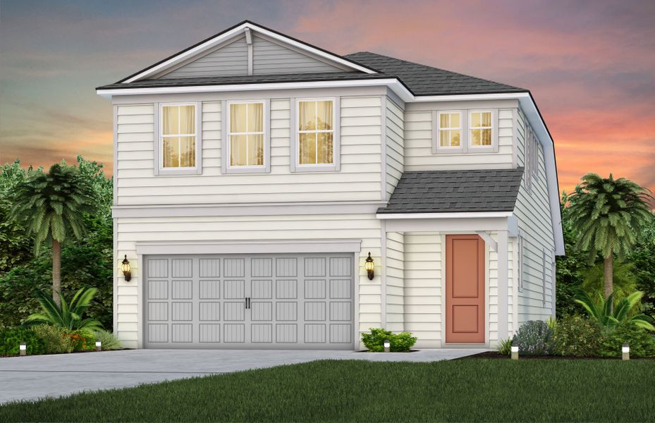 Representative exterior photo of a completed home built from the Seaport by Pulte Homes in Seminole Palms, Palm Coast, FL (Image 18).