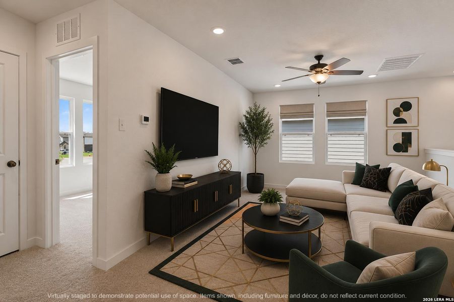 Furnished interior view inside a new home in Saddlebrook Ranch, Schertz (Image 6).
