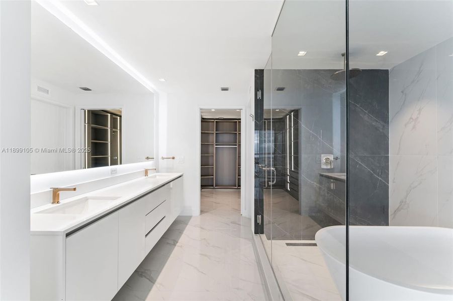 Furnished interior view inside a new home in , Miami (Image 9).