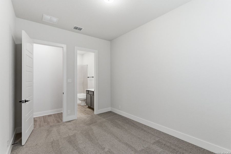 Spacious, unfurnished interior of a new home in Esperanza 50's, Boerne (Image 23). Spacious, unfurnished interior of a new home in Esperanza 50's, Boerne (Image 23).