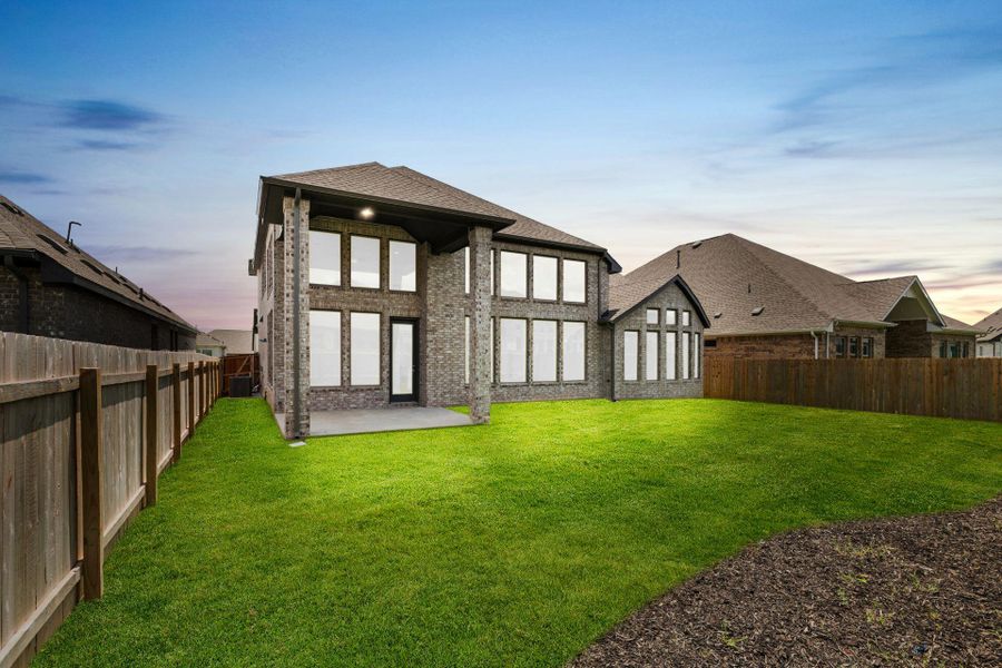 Rear of Home and Private Backyard Rear of Home and Private Backyard