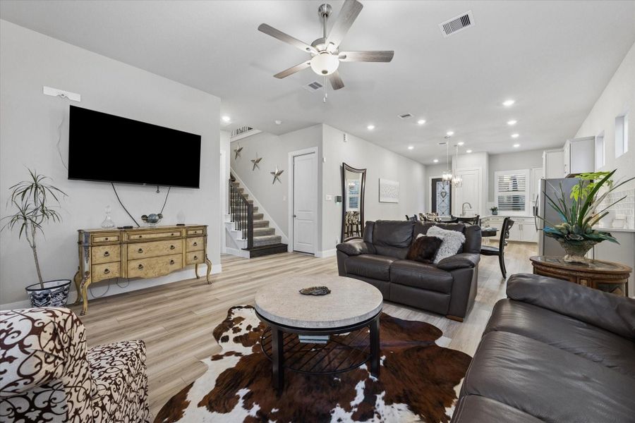Furnished interior view inside a new home in Spring Brook Village - Luxe Series, Houston (Image 10).