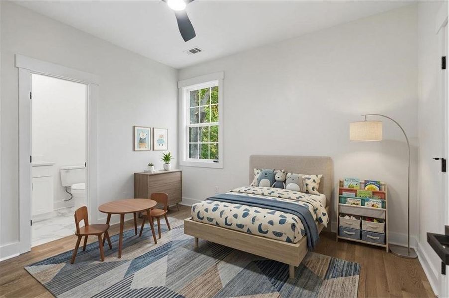 Furnished interior view inside a new home in , Marietta (Image 16).