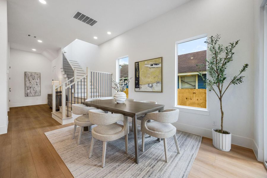 Furnished interior view inside a new home in , Houston (Image 8).