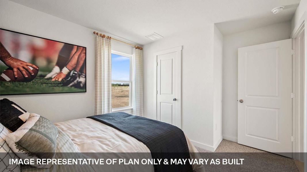 Furnished interior view inside a new home in Trails at Wildhorse, Austin (Image 25).