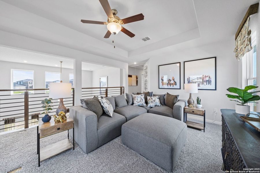 Furnished interior view inside a new home in Applewhite Meadows, San Antonio (Image 39). Furnished interior view inside a new home in Applewhite Meadows, San Antonio (Image 39).