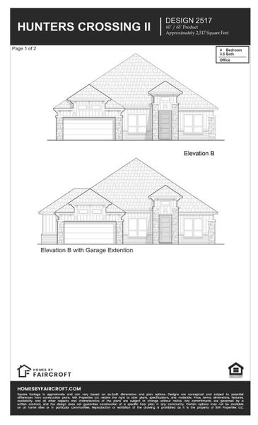 Exterior rendering of this home design in , Sealy, TX (Image 3).