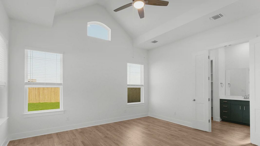 Representative unfurnished interior of a home built from the Archer by Chesmar Homes in Santa Rita Ranch, Liberty Hill (Image 17).