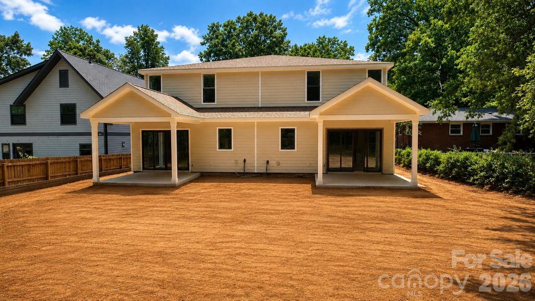 Exterior details and patio area of a home in , Charlotte (Image 3). Exterior details and patio area of a home in , Charlotte (Image 3).