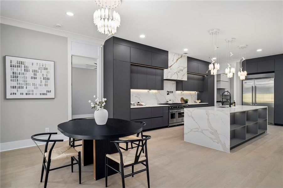 Furnished interior view inside a new home in , Suwanee (Image 7).