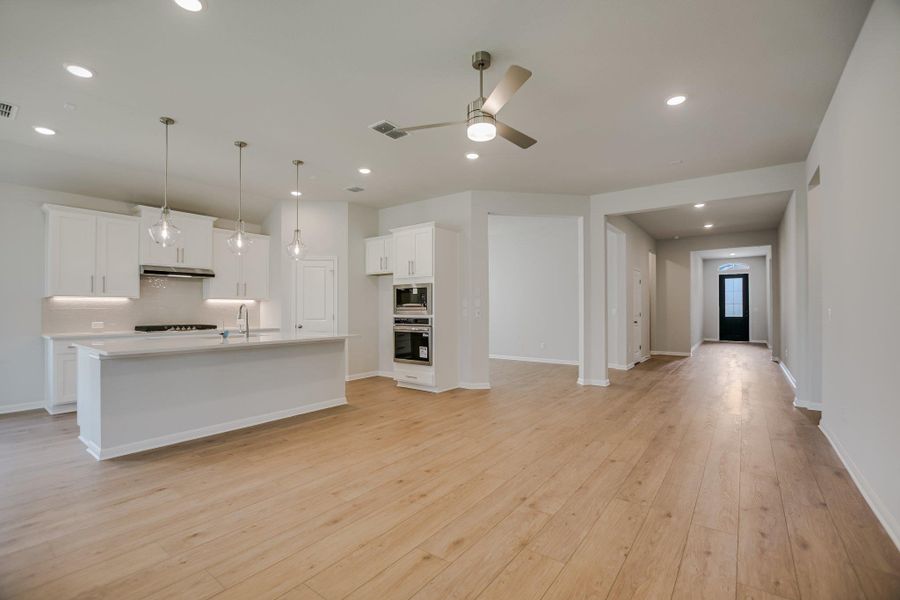 Family Room and Kitchen