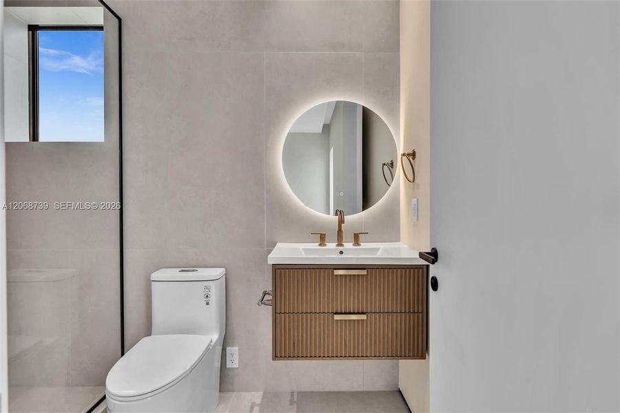 Furnished interior view inside a new home in , Miami (Image 18).