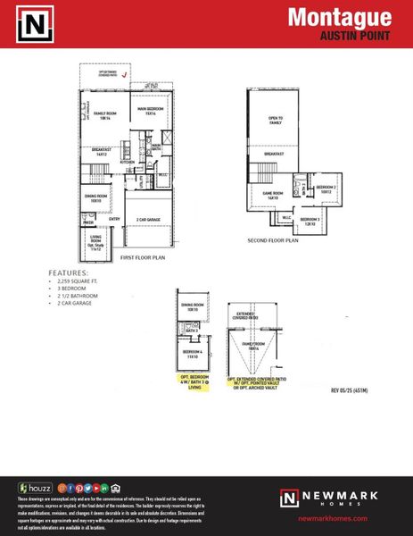 2D floor plan layout of this home in Austin Point, Richmond, TX (Image 3).