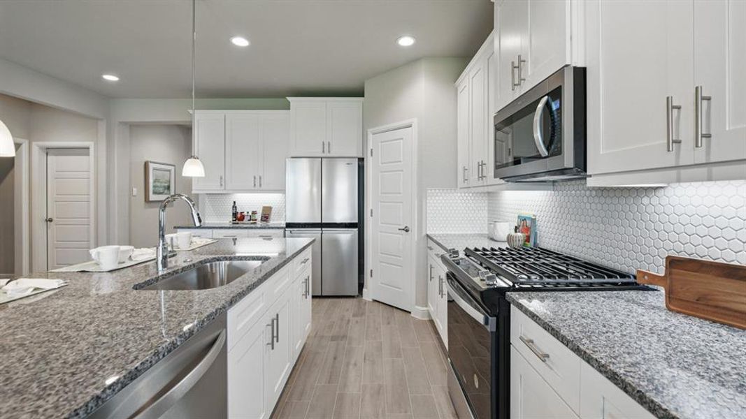 Furnished interior view inside a new home in Eagle Creek, Denton (Image 6).