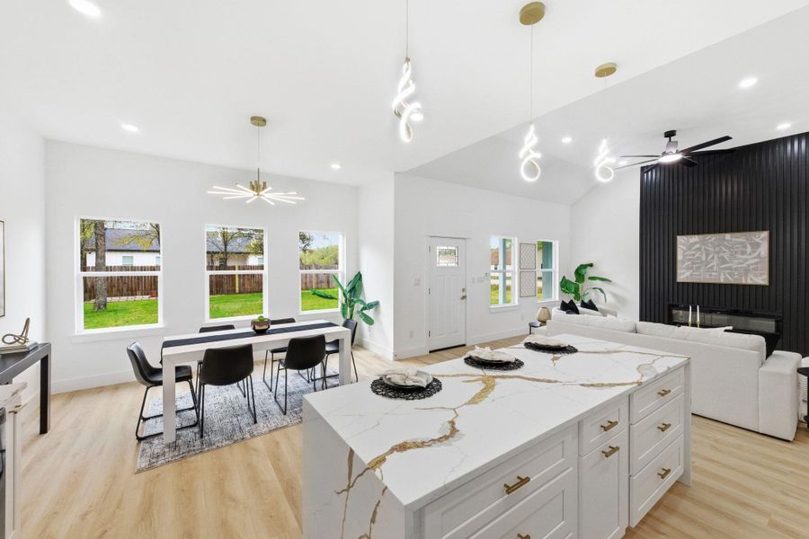 Furnished interior view inside a new home in , Bastrop (Image 16).