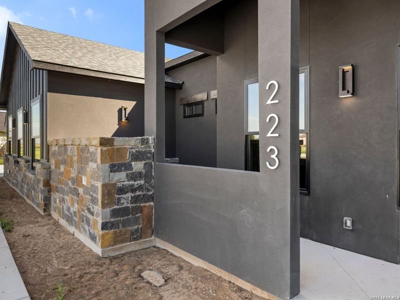 Exterior details and patio area of a home in , Seguin (Image 35). Exterior details and patio area of a home in , Seguin (Image 35).