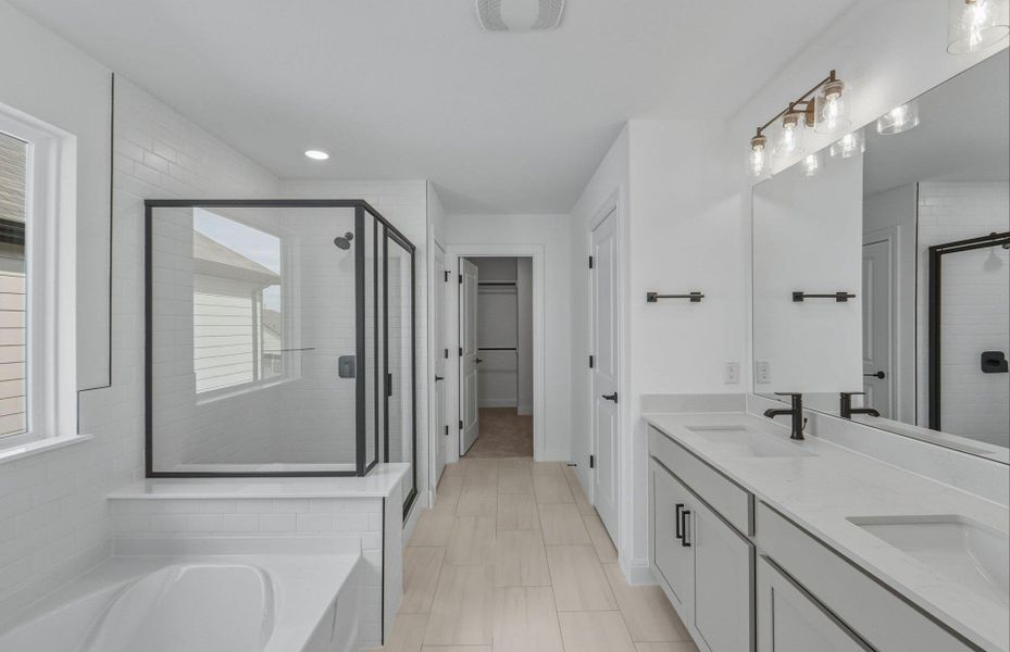 Furnished interior view inside a new home in Horizon Lake, Leander (Image 11).