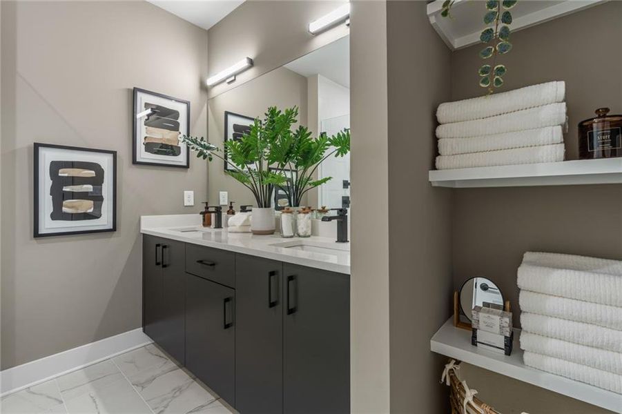 Furnished interior view inside a new home in The Harman, Atlanta (Image 7).