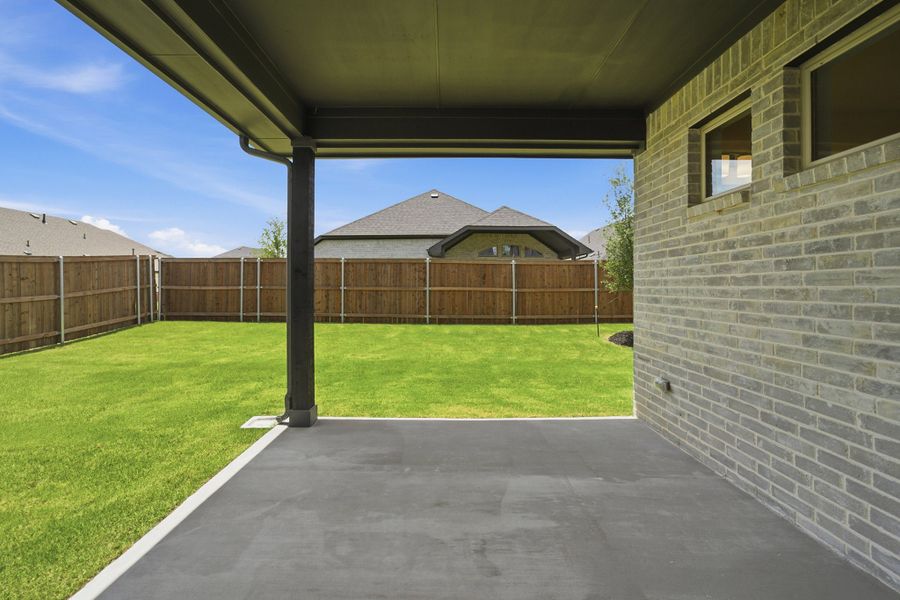 Exterior details and patio area of a home in La Terra, Celina (Image 29).