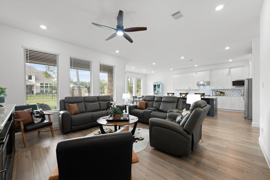 Furnished interior view inside a new home in The Highlands: Pinnacle Collection, Porter Heights (Image 16).