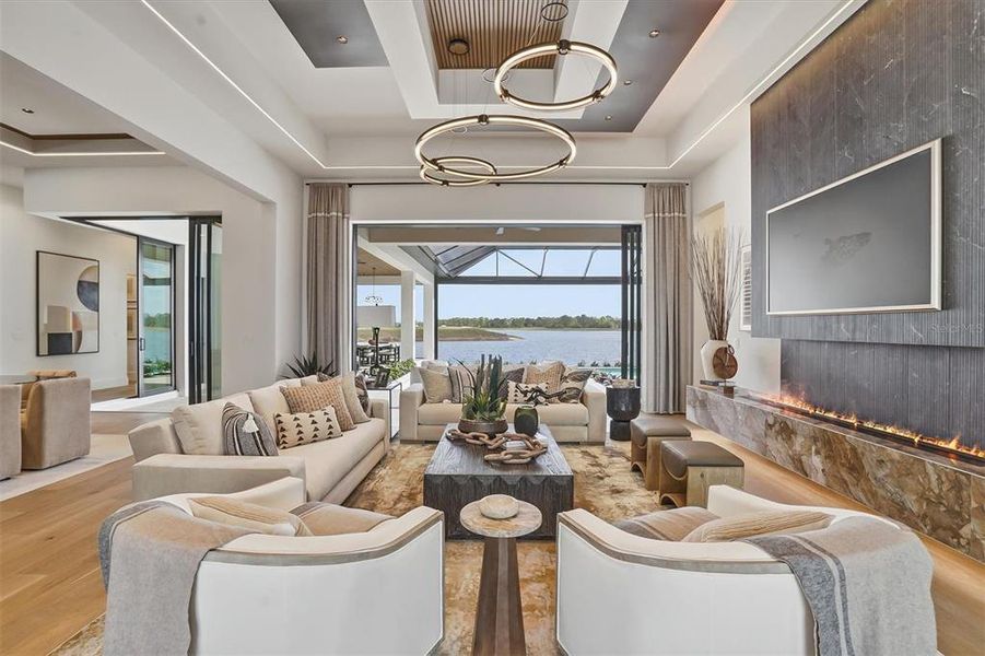 Furnished interior view inside a new home in , Sarasota (Image 6).