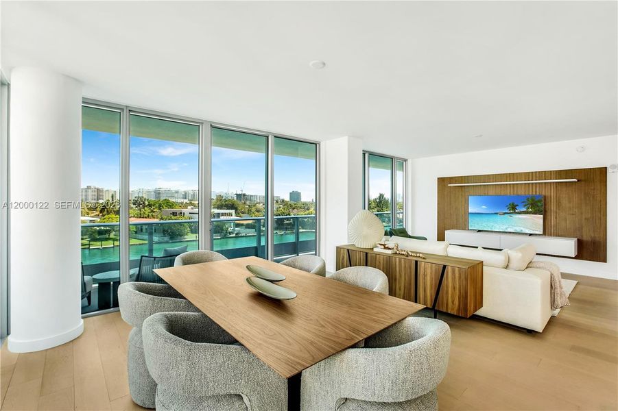 Furnished interior view inside a new home in , Miami Beach (Image 17).