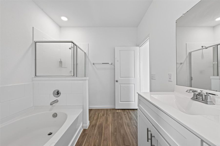 Furnished interior view inside a new home in Marvida, Cypress (Image 38).