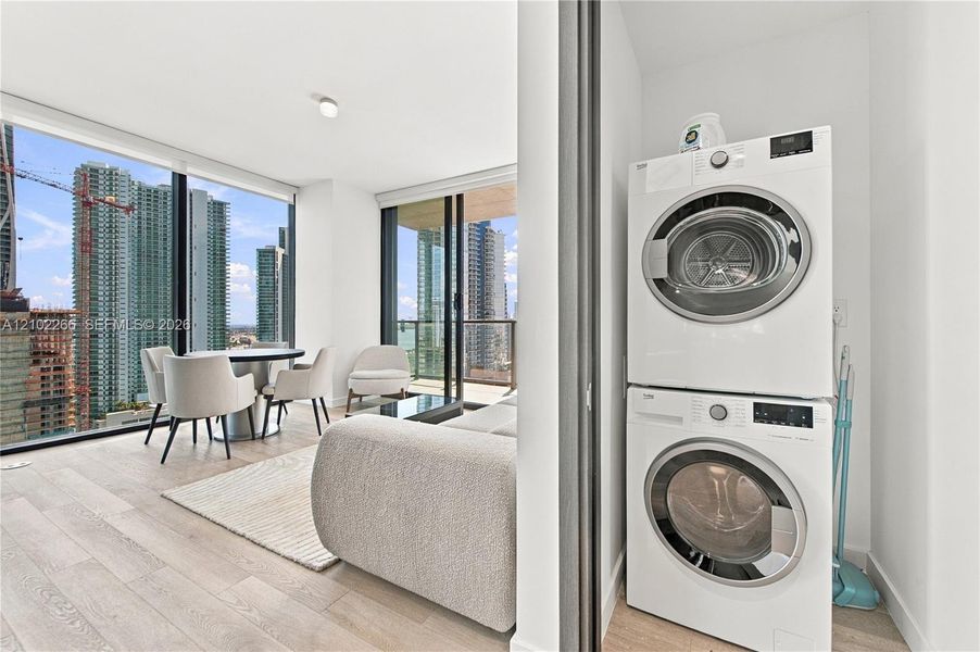 Furnished interior view inside a new home in , Miami (Image 11).