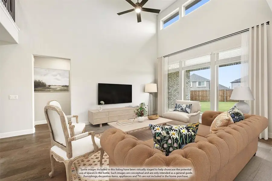 Furnished interior view inside a new home in Willow Wood, McKinney (Image 12).