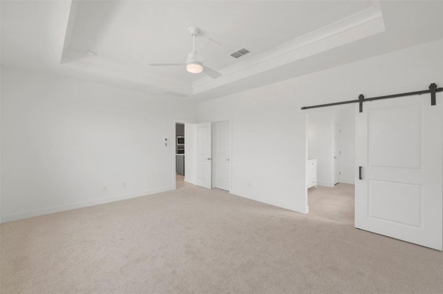 Secluded primary suite