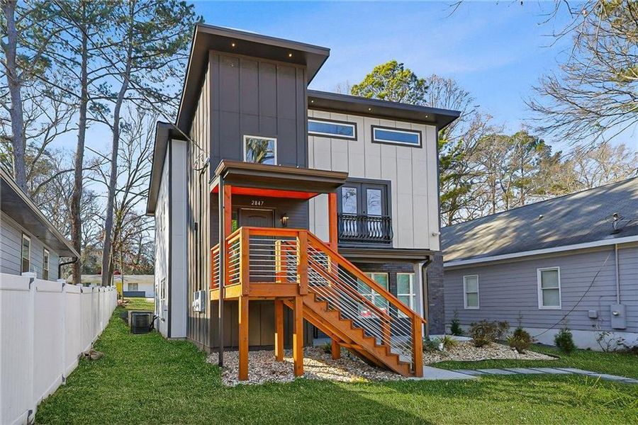 Exterior details and patio area of a home in , Atlanta (Image 26). Exterior details and patio area of a home in , Atlanta (Image 26).