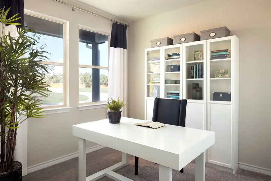 Furnished interior view inside a new home in Turners Crossing, Buda (Image 5).