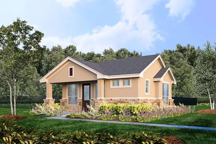 Front exterior of a home in the Whispering Wind community, located in Bertram, TX (Image 11).