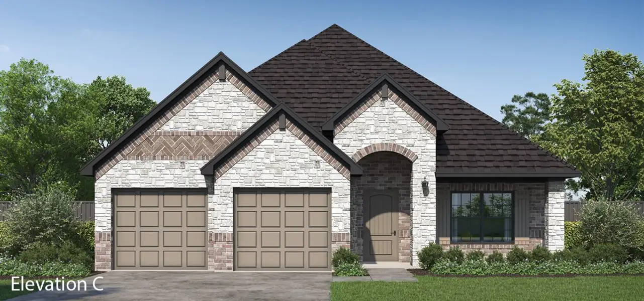 Representative exterior photo of a completed home built from the Grand Denmark IV by Altura Homes in Summerwood, Red Oak, TX (Image 4). Representative exterior photo of a completed home built from the Grand Denmark IV by Altura Homes in Summerwood, Red Oak, TX (Image 4).