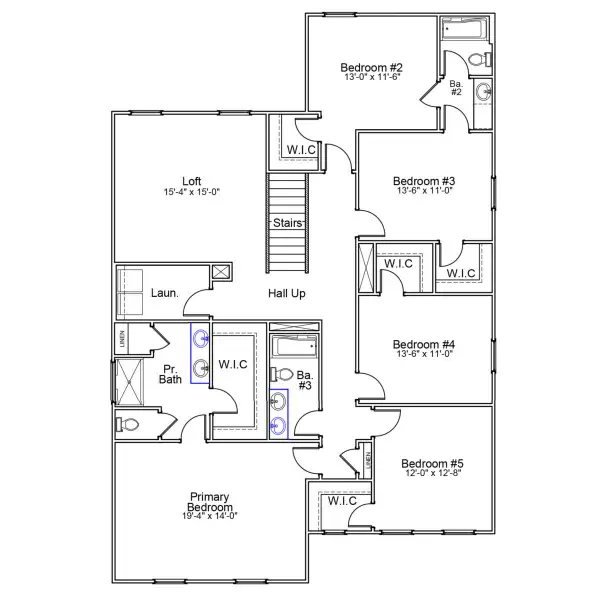 2D floor plan layout of this home in Dove Hollow, Chesnee, SC (Image 3).