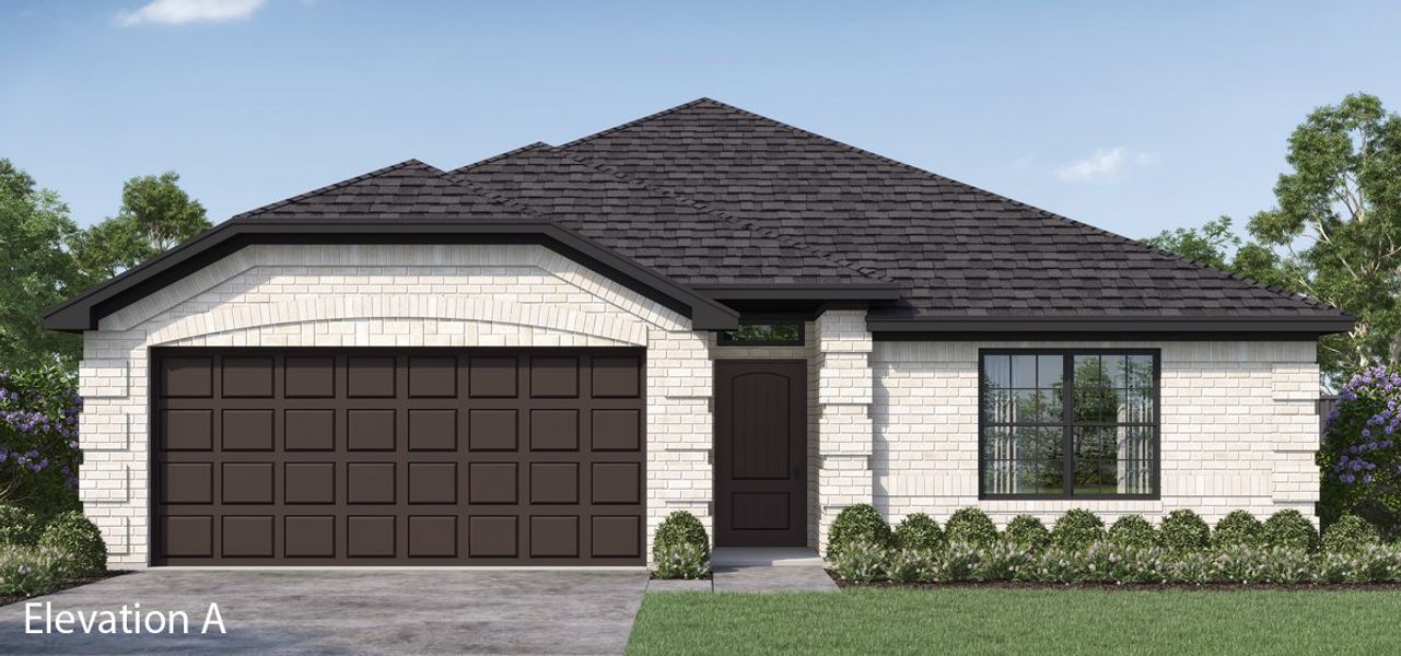 Front exterior of a new home in Fox Landing, Caddo Mills, TX, highlighting curb appeal (Image 20). Front exterior of a new home in Fox Landing, Caddo Mills, TX, highlighting curb appeal (Image 20).