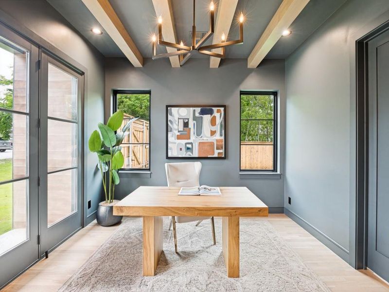 Furnished interior view inside a new home in , Dallas (Image 5).