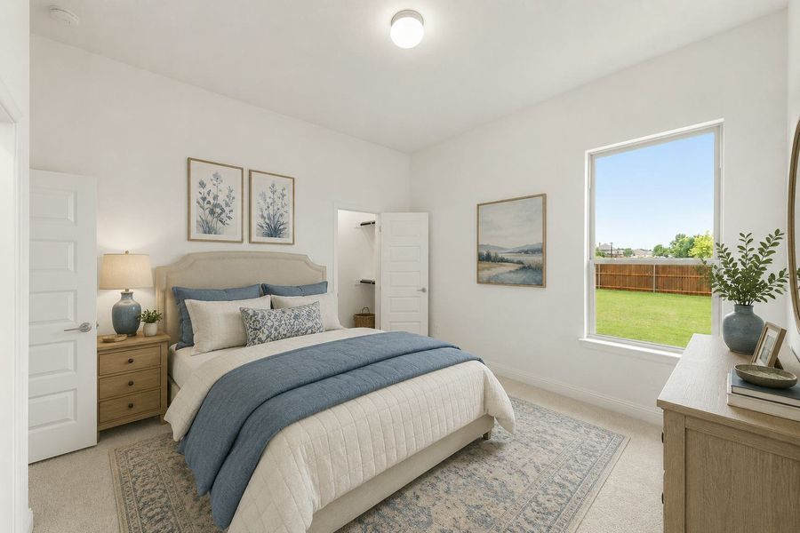 Furnished interior view inside a new home in Park Trails, Forney (Image 11).