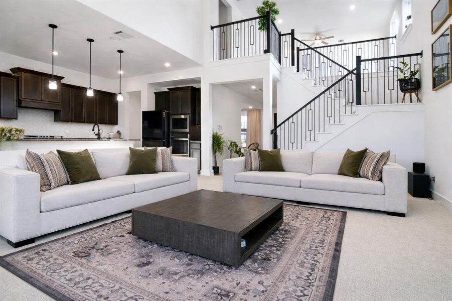 Furnished interior view inside a new home in , Hickory Creek (Image 11).