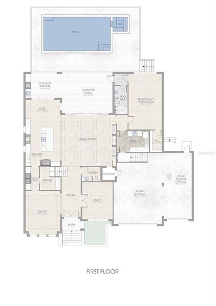 2D floor plan layout of this home in , Tampa, FL (Image 3). 2D floor plan layout of this home in , Tampa, FL (Image 3).