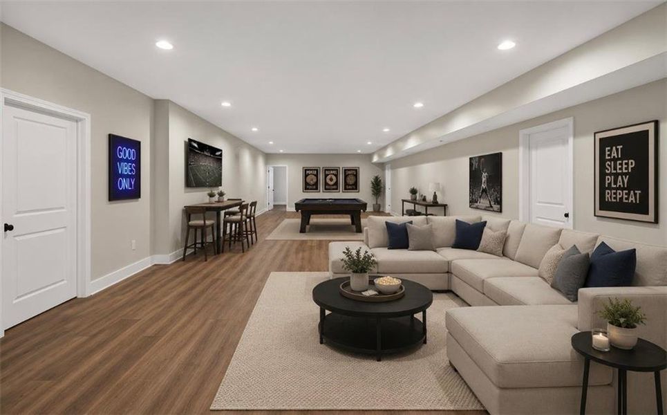 Furnished interior view inside a new home in , Hoschton (Image 15).