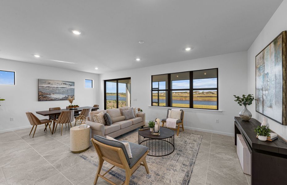 Furnished interior view inside a new home in Del Webb Naples, Immokalee (Image 11).