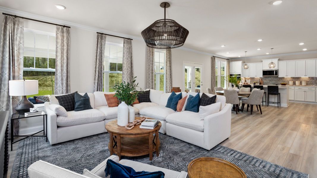 Representative furnished interior of a home built from the Jordan by DRB Homes in Owen Park, Gibsonville (Image 6).