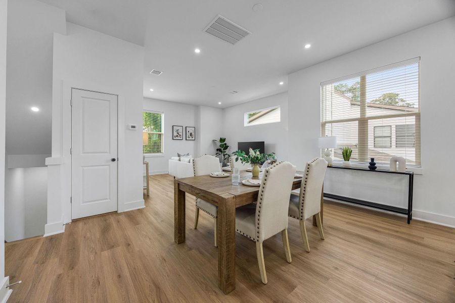 Furnished interior view inside a new home in Commons at West Tidwell, Houston (Image 7).