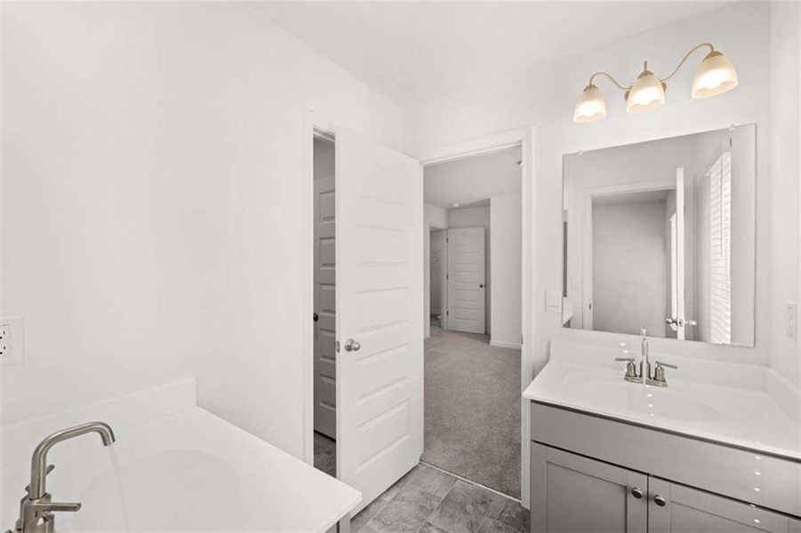 Furnished interior view inside a new home in Water Oak Estates, Lawrenceville (Image 8).