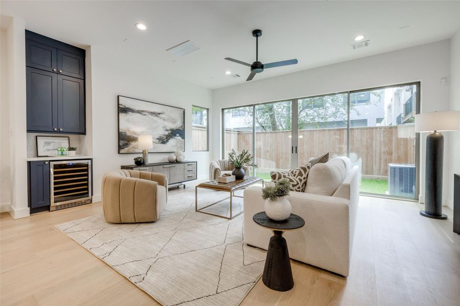 Furnished interior view inside a new home in , Houston (Image 18).