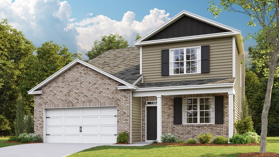 Representative exterior photo of a completed home built from the SALEM by D.R. Horton in Pottsview, Smyrna, TN (Image 2).