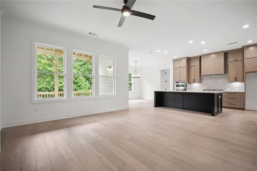 Spacious, unfurnished interior of a new home in Lakeside at River Green, Canton (Image 29).