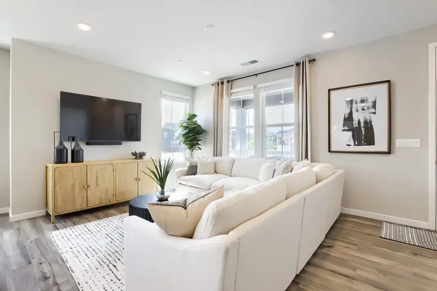 Furnished interior view inside a new home in Barefoot, Firestone (Image 3). Furnished interior view inside a new home in Barefoot, Firestone (Image 3).