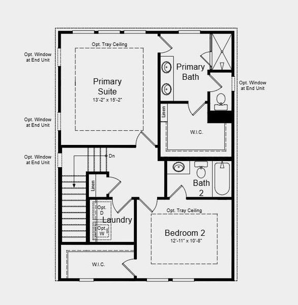 2D floor plan layout of this home in Dreycott, Lawrenceville, GA (Image 3).